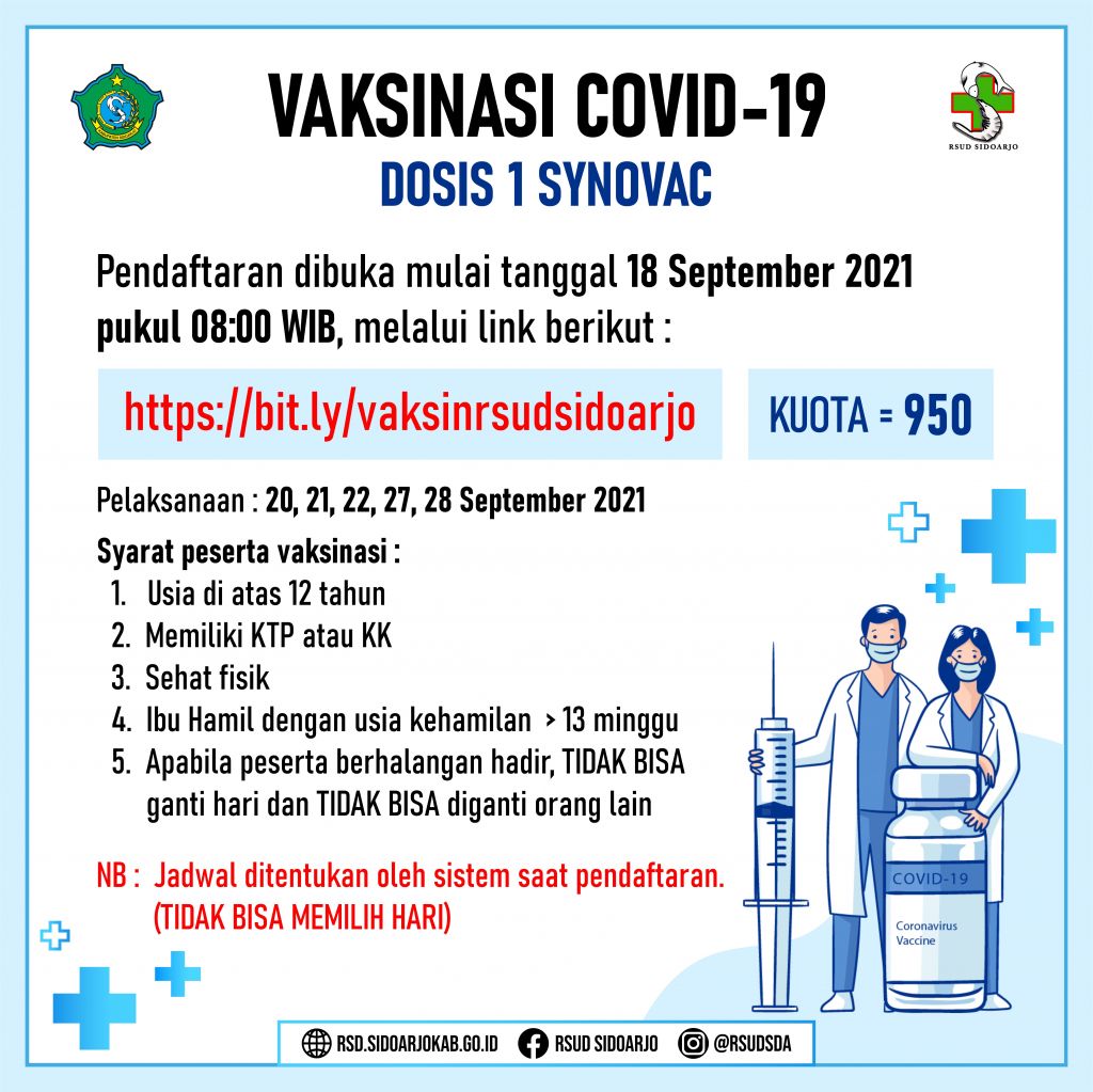 Vaksin Dosis 1 18 Sept