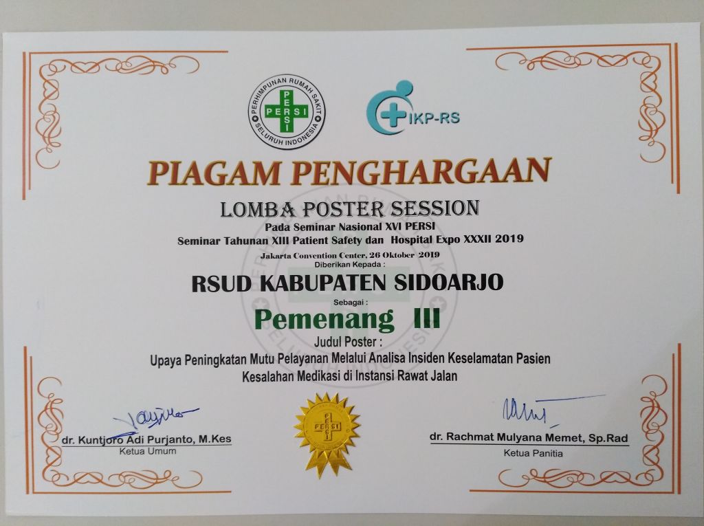 Juara 3 Lmba Poster sesion Persi 2019