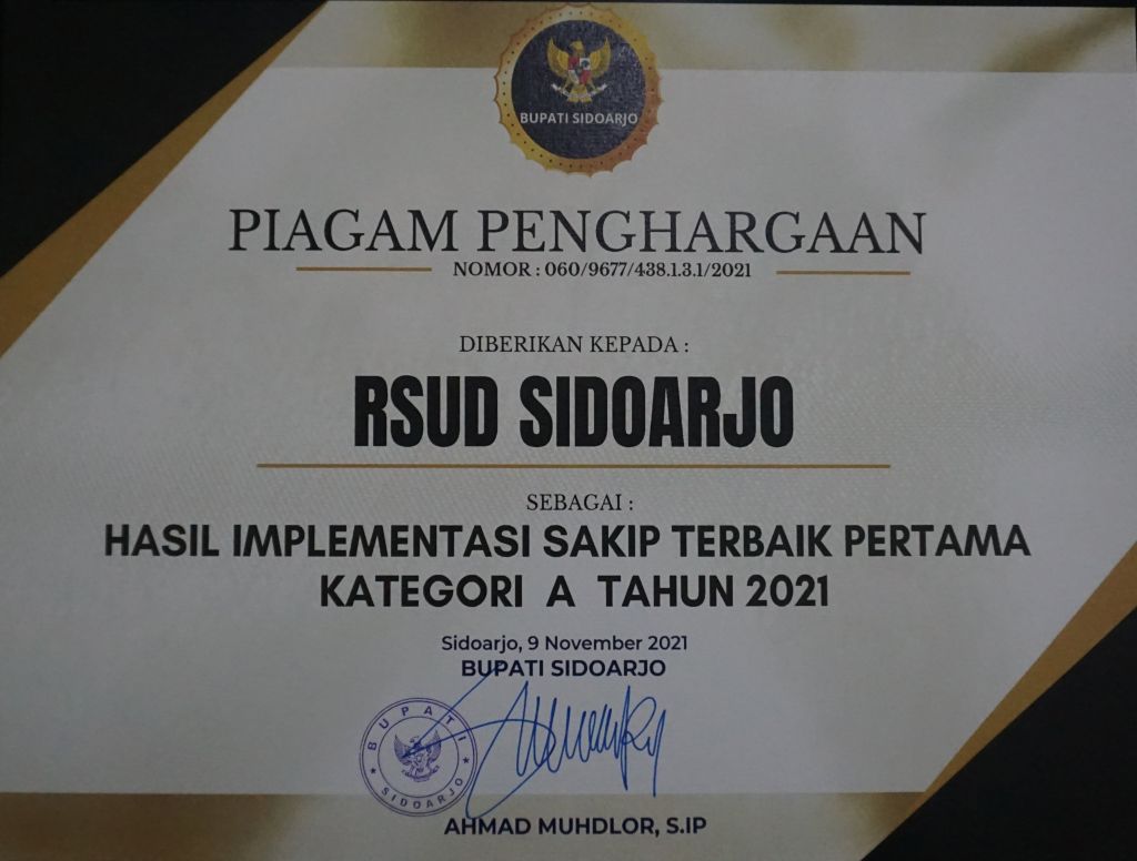 Hasil Implementasi SAKIP Terbaik Pertama Kategori A 2021