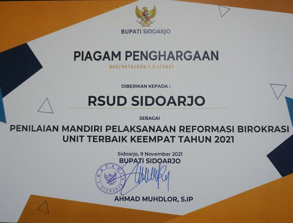 Penilaian Mandiri Pelaksanaan Reformaso Birokrasi Terbaik 4 2021