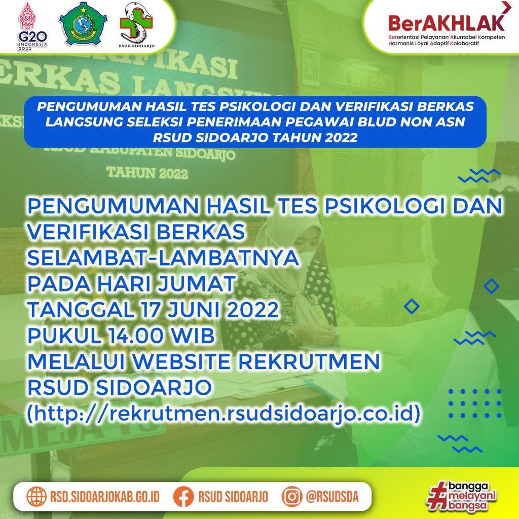 pengumuman verifikasi berkas