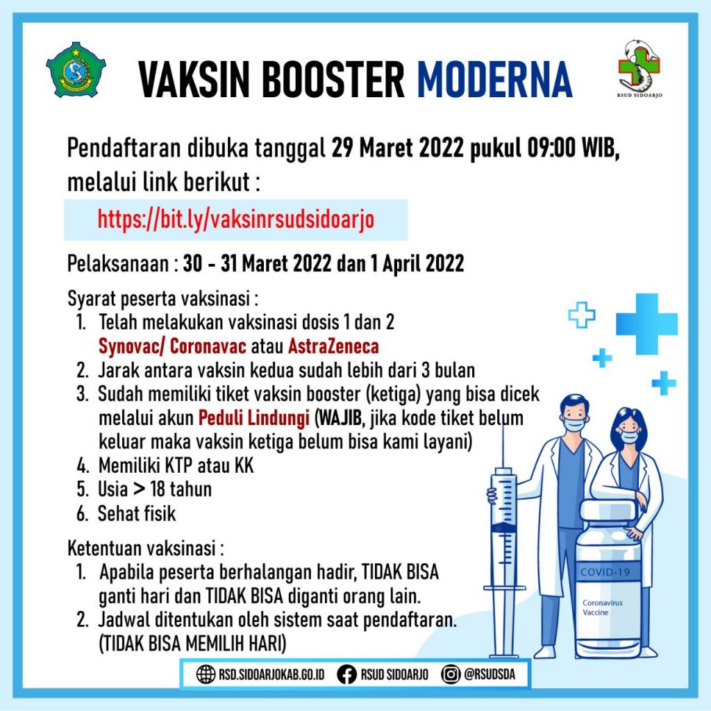 vaksin booster maret 2022