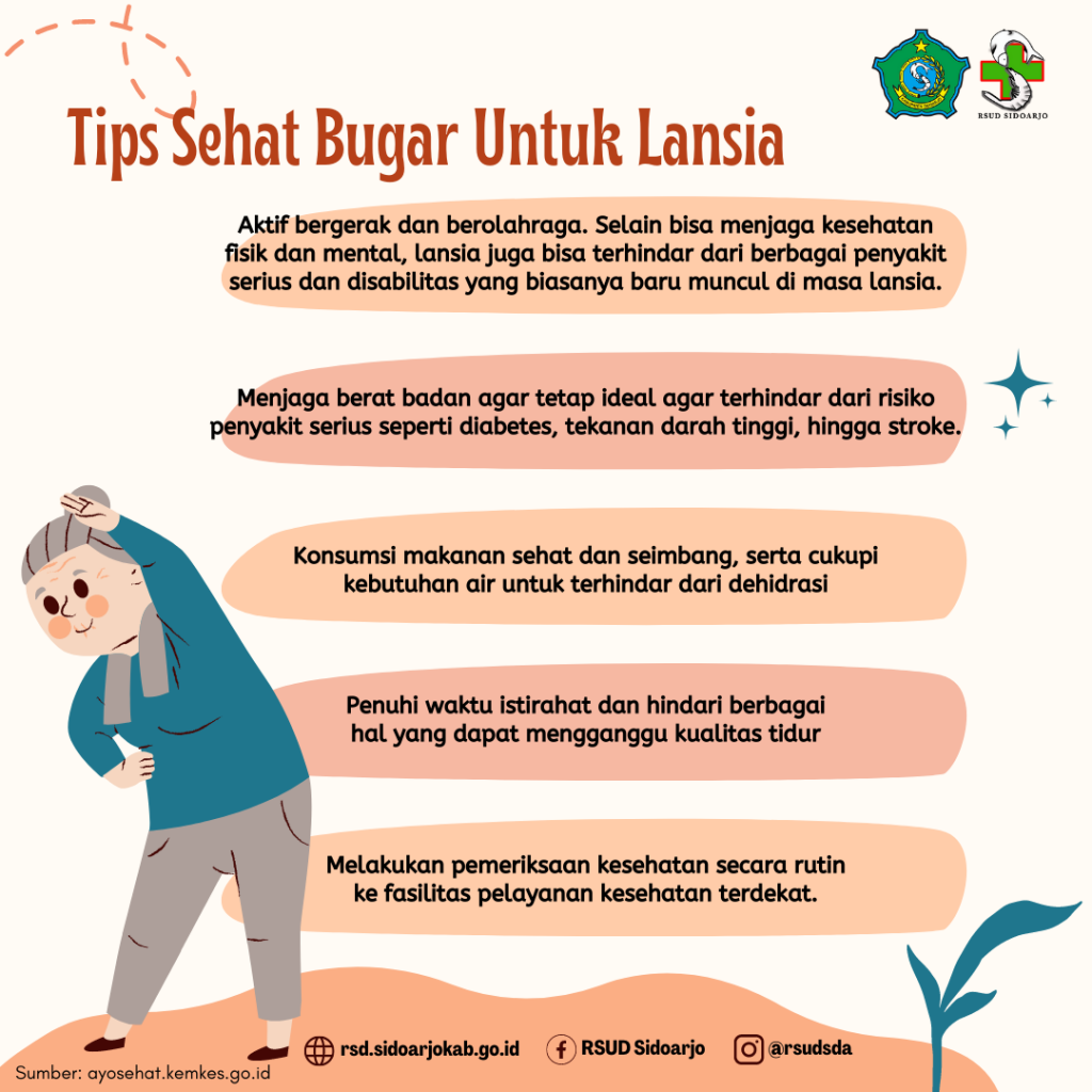 Tips Sehat Bugar Untuk Lansia