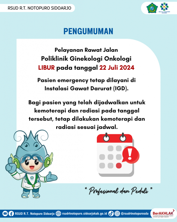 pengumuman libur poli ginekologi