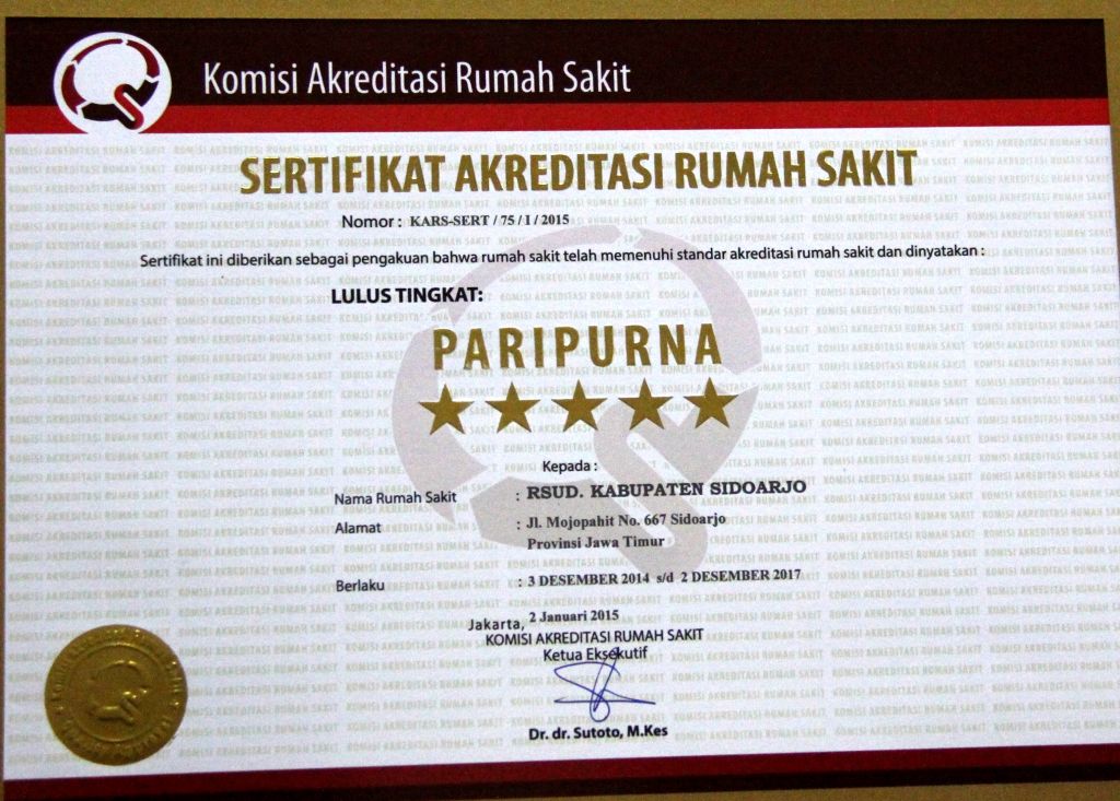 AKREDITASI PARIPURNA