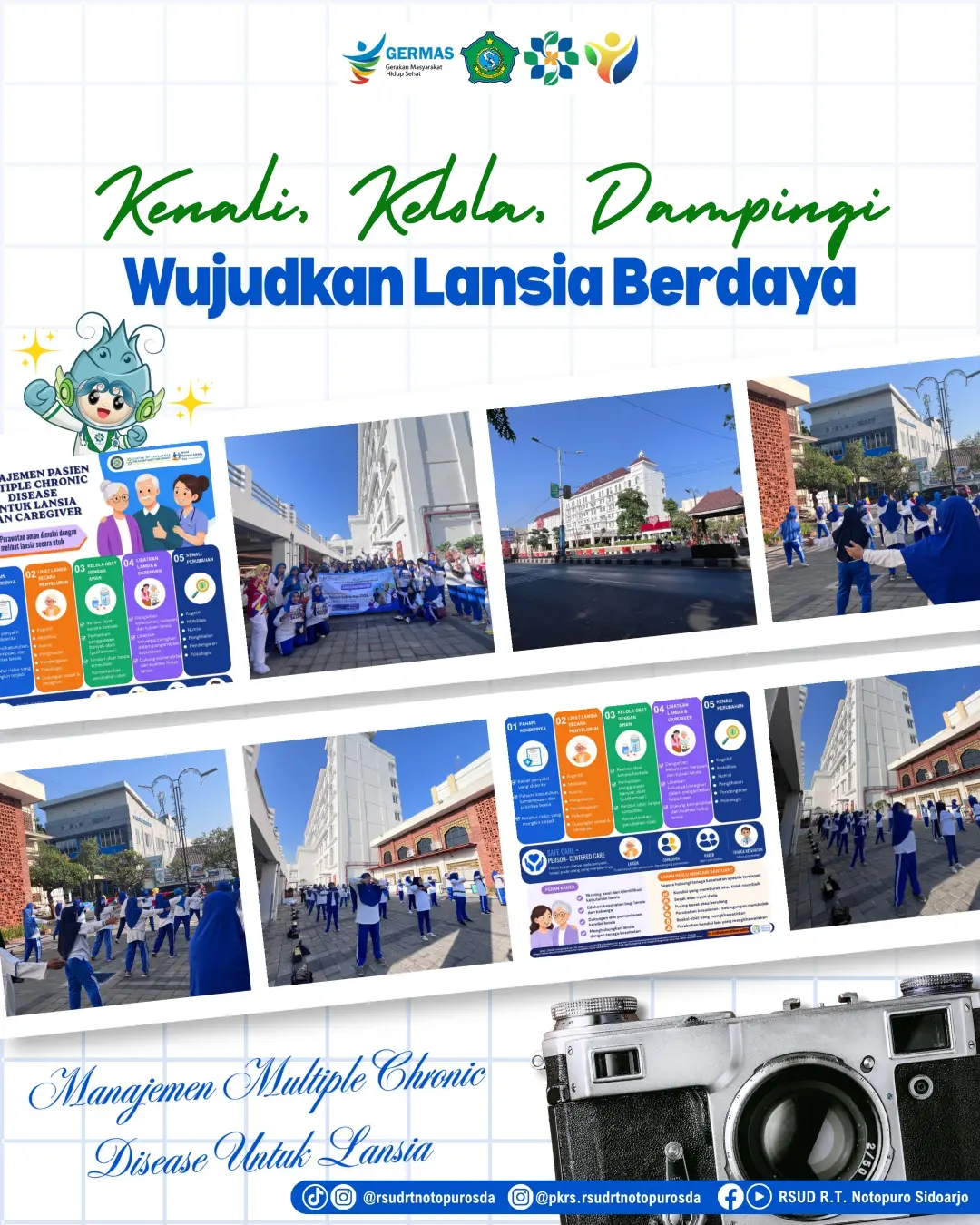 Melalui kegiatan senam bersama dan edukasi kesehatan, ...