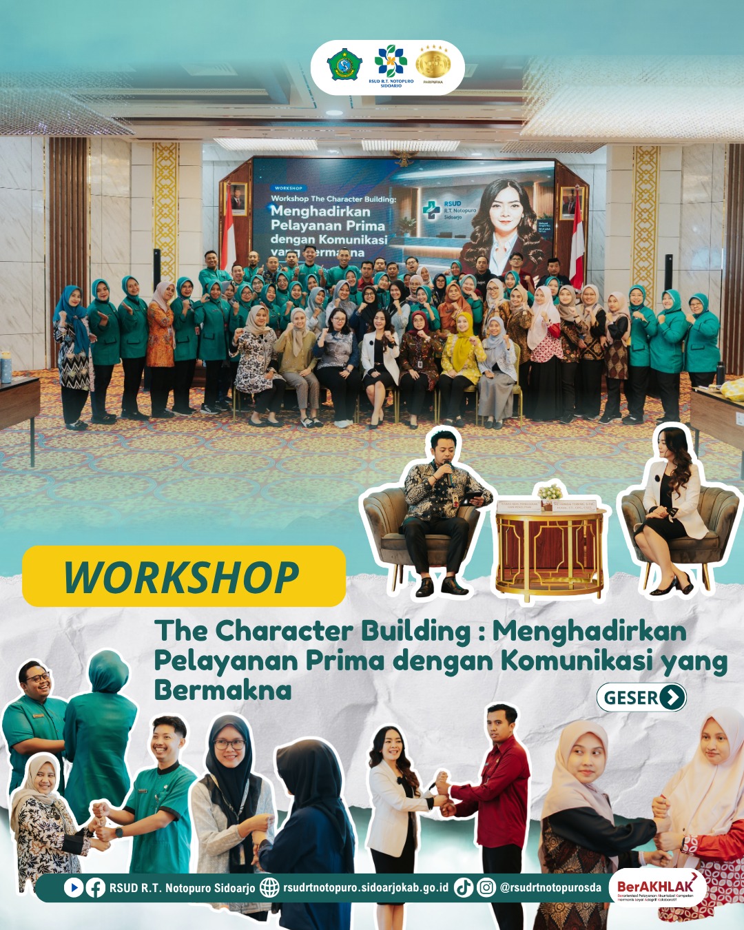 Workshop The Character Building : Menghadirkan Pelayanan Prima ...